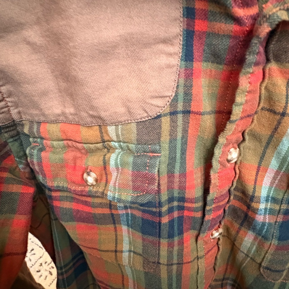 Daniel Cremieux Plaid Button-Down Shirt in Red, Green, Brown - Picture 4 of 4